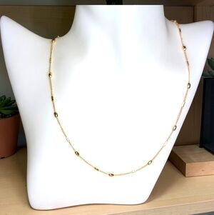 💥2 for $40💥 Pretty Bird 18-inch 14K Rose Gold Plated Station Chain $25 Each